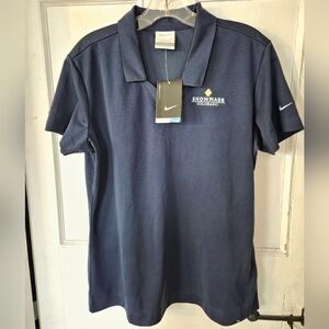 NWTs Nike Golf Dri-fit Women's Navy Polo Shirt Snowmass Colorado Large Ski